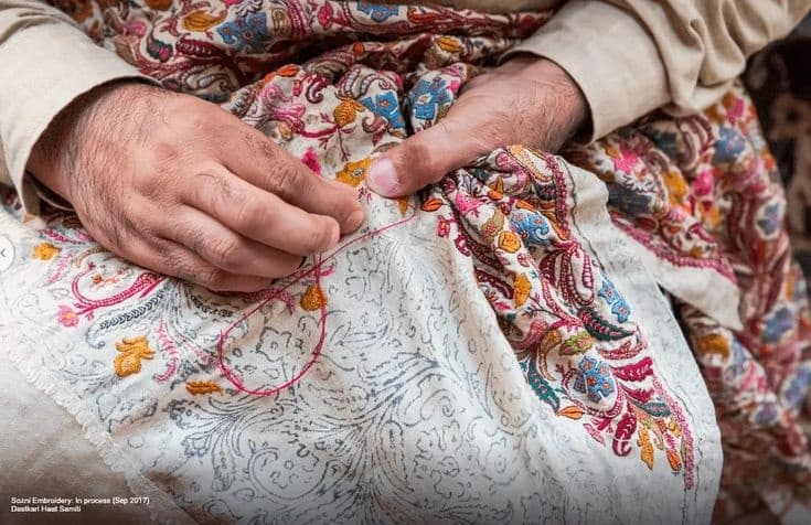 Whispers in Thread - The Enchanting Craft of Kashida Kari Embroidery from Kashmir